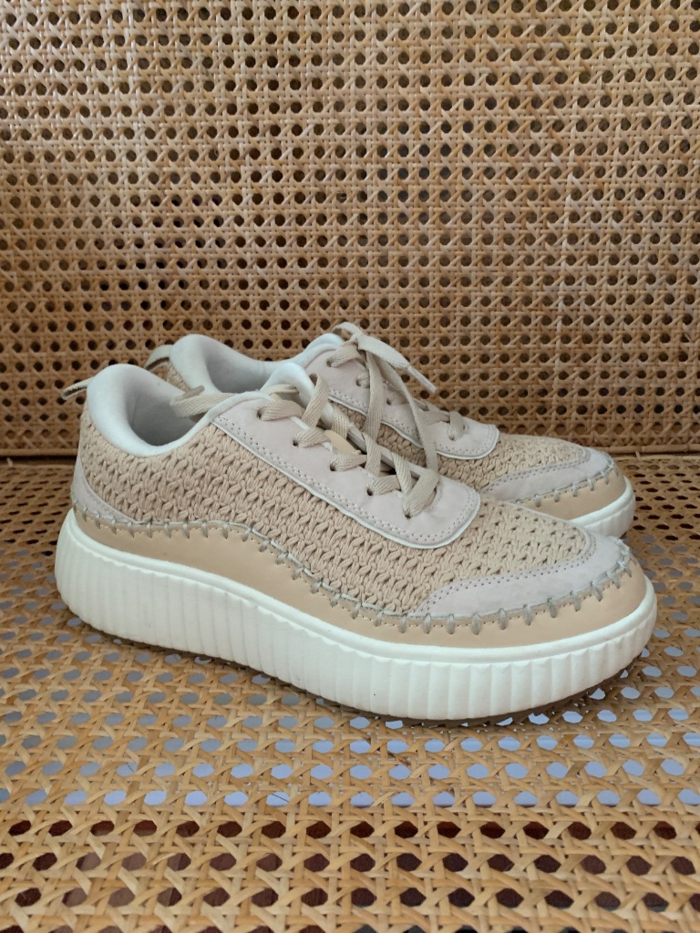 Dream Pairs Raffia Chunky Sole Platform Sneakers 8 - Picture 2 of 7